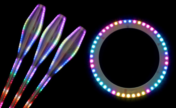 Achetez des accessoires LED pour jongler et cirques dans la boutique en ligne Ignis Pixel au meilleur prix. Accessoires de jonglerie LED de haute qualité à vendre dans le monde entier. Équipements de jonglerie pour l’exercice, la danse, le fitness, les spectacles et autres performances.